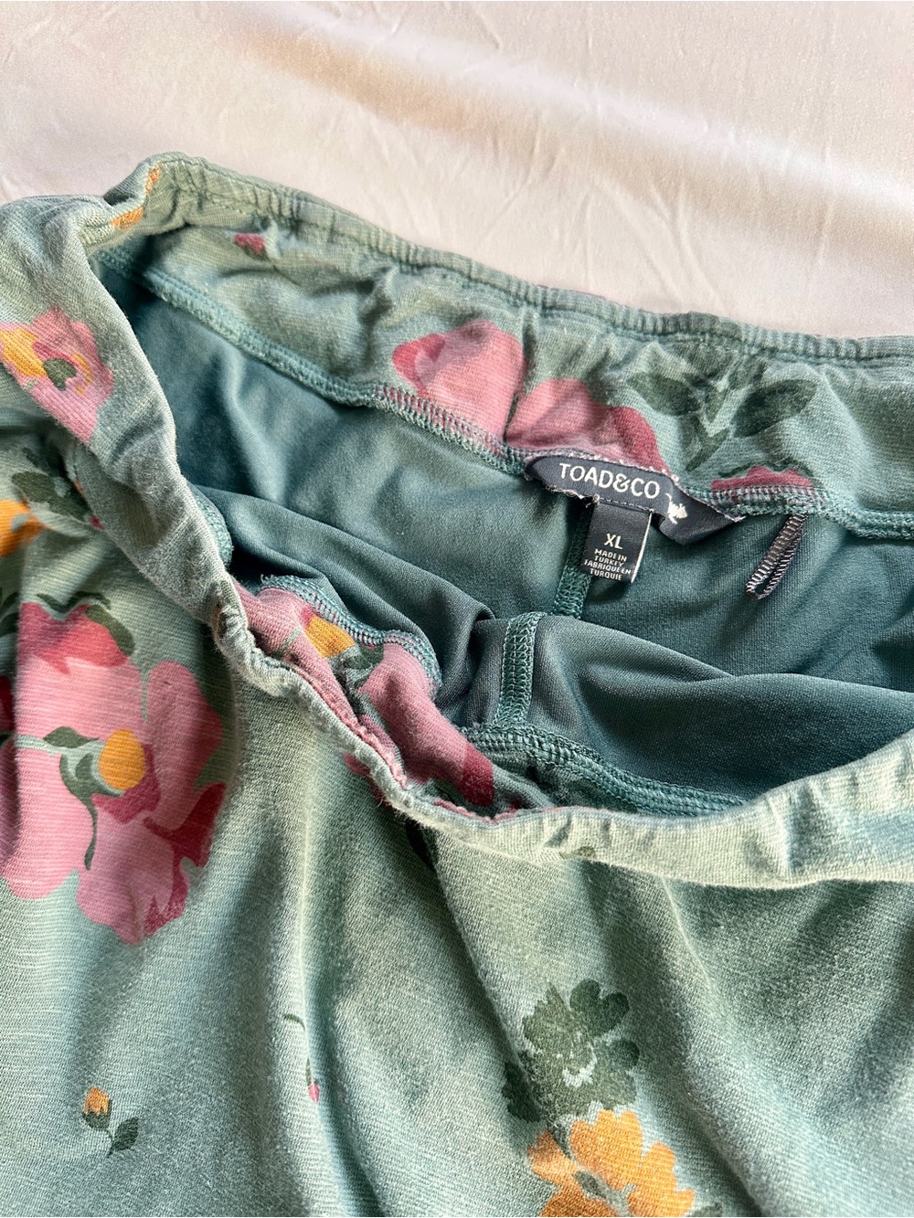 Toad & Co Birdie Floral Swing A-Line Knit Skort | XL - Picture 3 of 7